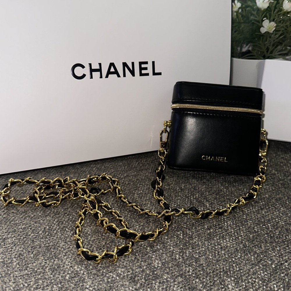 Chanel makeup case with mirror